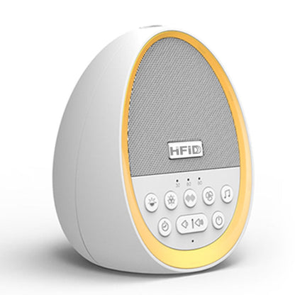 Appareil HiFiD intelligent d'aide au sommeil apaisant à bruit blanc pour bébé, instrument d'éducation prénatale (blanc)