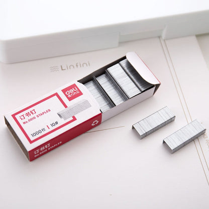 Deli 0010 10 1000pcs/box Portable Booking Machine Staples