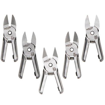 HSD HS-5M+S2S Cut Metal Set 2 In 1 Pneumatic Snip Plier Cutting Metal Plastic Model Scissor Tool
