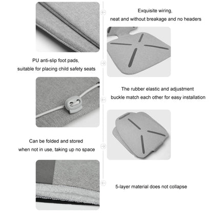 KEEP TOP Car Child Safety Seat Anti-Slip Thickened Anti-Wear Protective Pad(Gray)