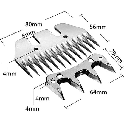 HILDA Power Wool Scissors Blades For Wool Pushers, Specification: 13 Toothed Curved Blade