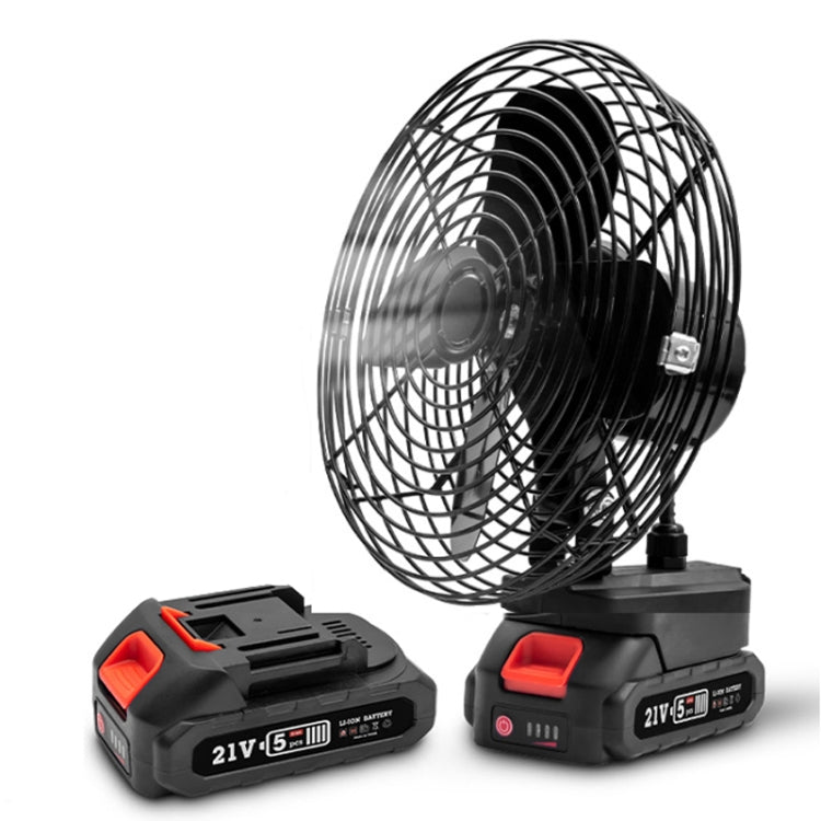 HILDA Portable Powerful Fan Outdoor Hair Dryer, With US Plug Adaptor, Style: 8 inch With 2 Battery(3000mAh)