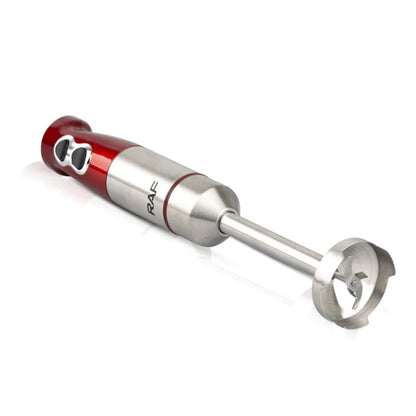 RAF 600W 2-blade Juicer Cooking Stick Stirring Rod  Blender Mixer,EU Plug(Red)