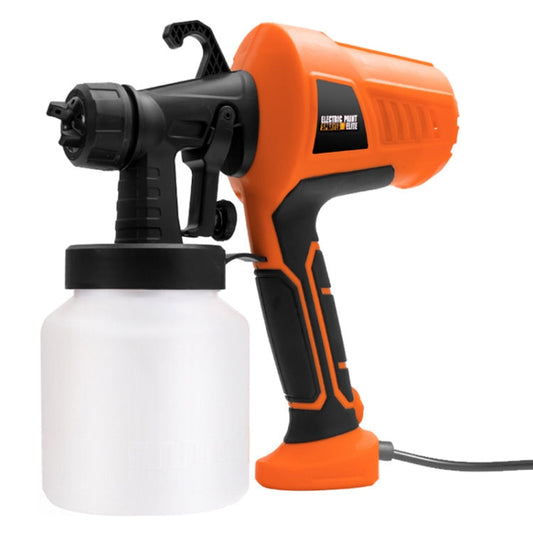 HILDA High Voltage Motorized Paint Spray Tool Portable And Detachable, Specification: With Anti-Touch Switch EU Plug Orange