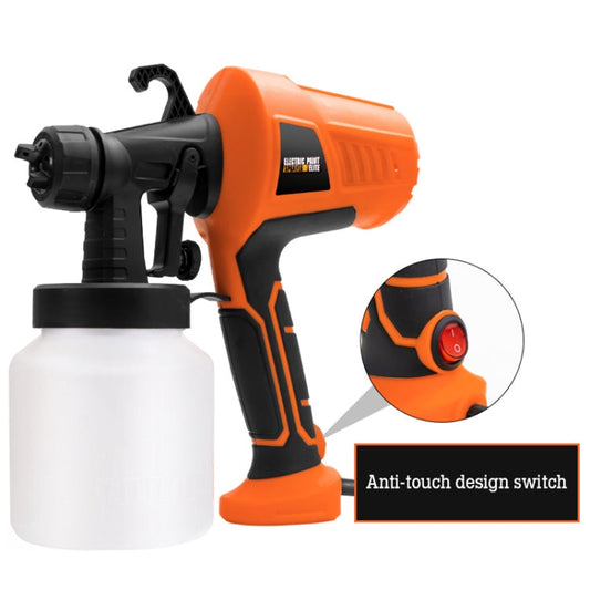 HILDA High Voltage Motorized Paint Spray Tool Portable And Detachable, Specification: With Anti-Touch Switch EU Plug Yellow