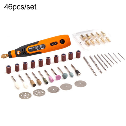 HILDA 3.6V Electrical Grinder Pen Precision Carving Micro Power Drill, Model: 46 In 1