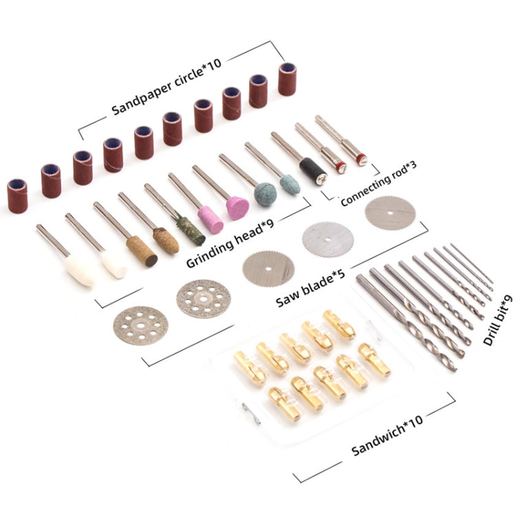 HILDA 3.6V Electrical Grinder Pen Precision Carving Micro Power Drill, Model: 46 In 1