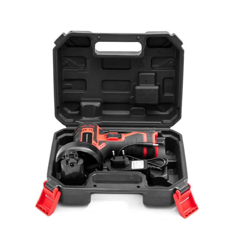 HILDA 12V 3 Inch Li-Ion Angle Grinder Home Cutting And Sanding Machine, EU Plug, Model: Plastic Package With 2 Battery