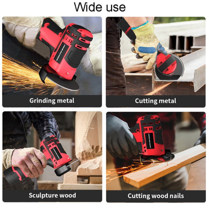 HILDA 12V 3 Inch Li-Ion Angle Grinder Home Cutting And Sanding Machine, EU Plug, Model: Carton Package With 2 Battery