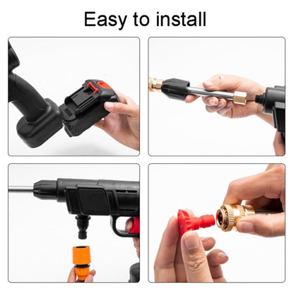 HILDA 21V Torche à eau haute pression au lithium Lave-auto Emballage plastique, Modèle: Prise UK + 1 Batterie