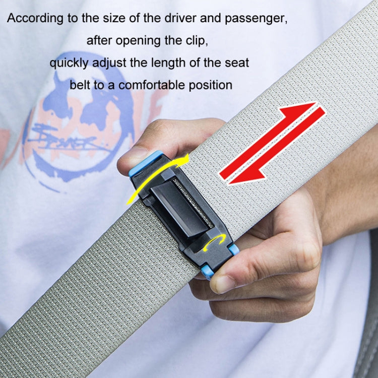 SHUNWEI 1pair Car Safety Belt Limiter Anti-Stranglehold Clip(White)