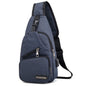 MeiJieLuo Simple Men Chest Bag Sports Youth Shoulder Crossbody Bag(Blue)