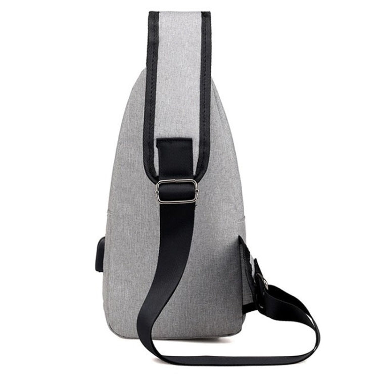 MeiJieLuo Simple Men Chest Bag Sports Youth Shoulder Crossbody Bag(Blue)