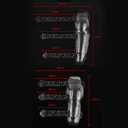 GHOST RACING Motorcycle Protective Gear Off-road Racing Knee Pads Elbow Pads(For Winter)