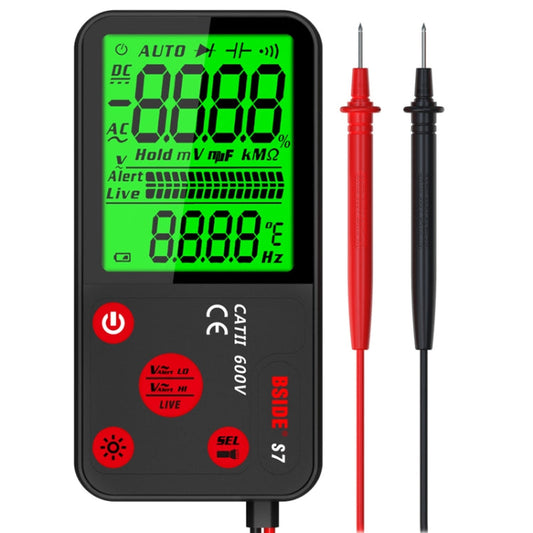 Multimètre numérique fin intelligent BSIDE ADMS7 Compteur voltmètre CC CA, Modèle : Modèle de charge standard