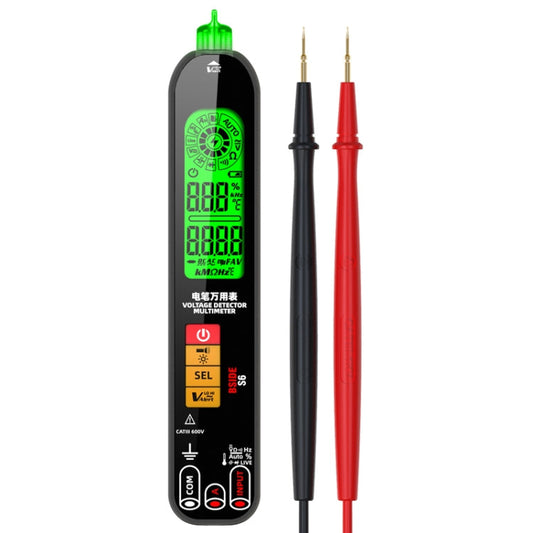 Multimètre numérique intelligent BSIDE S6, stylo testeur de courant, détecteur de capacité, de température et de tension (modèle de charge)