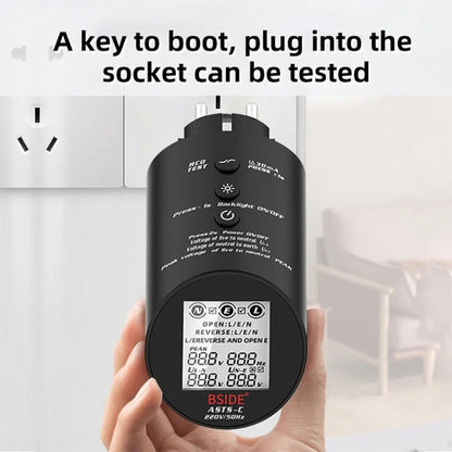 BSIDE ASTS Circuit Analyzer Plug Power Tester EU Plug