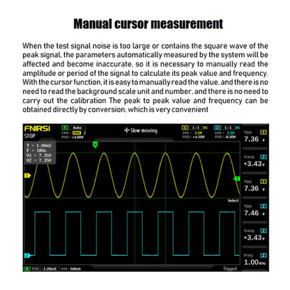 FNIRSI 2 In 1 Dual-Channel 100M Bandwidth Digital Oscilloscope 1GS Sampling Signal Generator, EU Plug 1014D +P4100 Probe