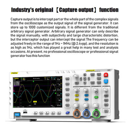 FNIRSI 2 In 1 Dual-Channel 100M Bandwidth Digital Oscilloscope 1GS Sampling Signal Generator, EU Plug 1014D