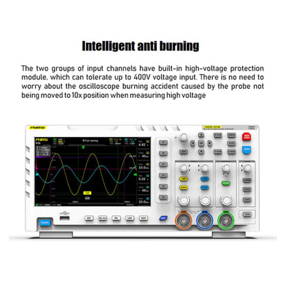 FNIRSI 2 In 1 Dual-Channel 100M Bandwidth Digital Oscilloscope 1GS Sampling Signal Generator, EU Plug 1014D