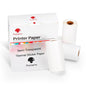 Phomemo 3 rouleaux / Paquet 50 mm Texte noir sur fond translucide, papier d'impression d'étiquettes sensibles auto-adhésives pour M02 / M02S / M02Pro / M03