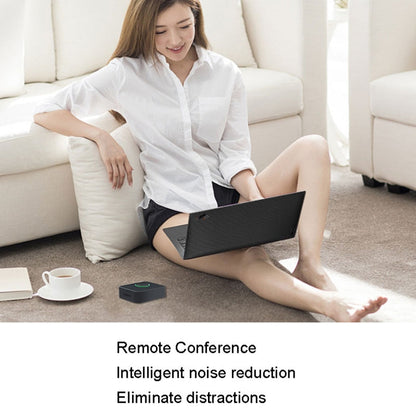 Lenovo Thinkplus MCP01 Intelligent Video Conference Omnidirectional Microphone Sound Portable Bluetooth Microphone Speaker(Black)