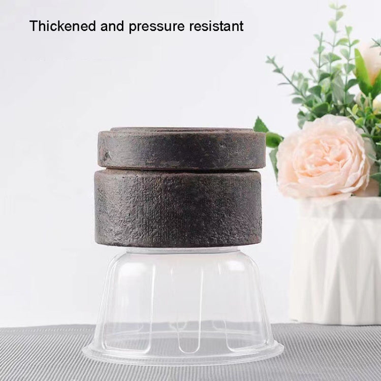 18pcs /Paquet HEJIAHAO Bol jetable de qualité alimentaire, rond, épaissi, en plastique transparent