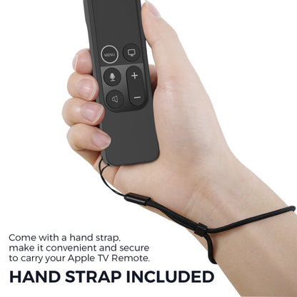 For Apple TV HD / 4K+AirTag AhaStyle PT157 Remote Control Tracker 2 In 1 Silicone Protective Cover(Midnight Blue)
