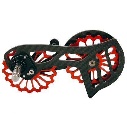 Molette de dérailleur arrière en fibre de carbone pour vélo de route, pièces de dérailleur, numéro de modèle : SD1 Rouge