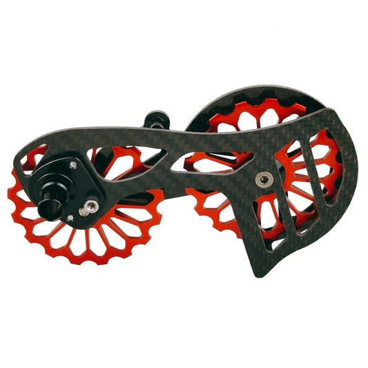 Galet de dérailleur arrière en fibre de carbone pour vélo de route, numéro de modèle : SD2 Rouge