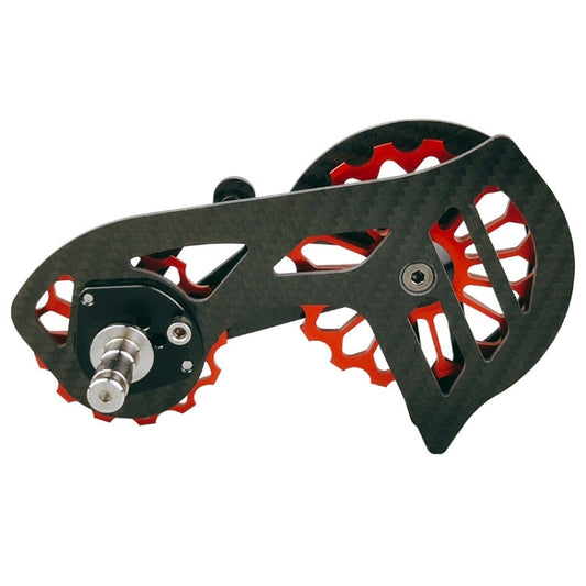 Galet de guidage en fibre de carbone pour vélo de route, galet de guidage de dérailleur arrière, pièce, numéro de modèle : SD3 Rouge