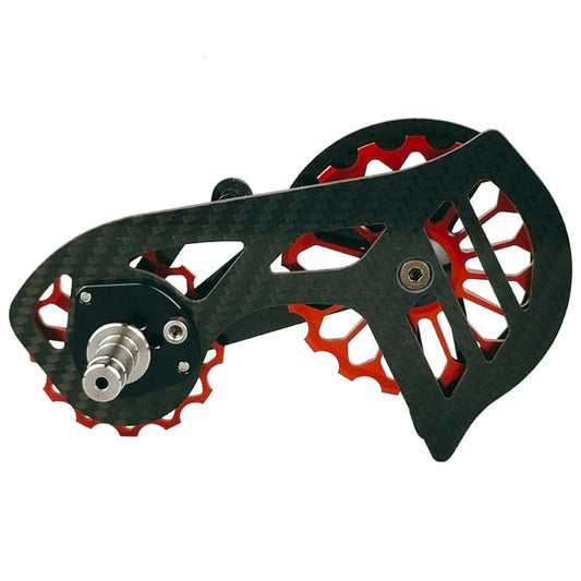 Galet de dérailleur arrière en fibre de carbone pour vélo de route, numéro de modèle : SD4 Rouge