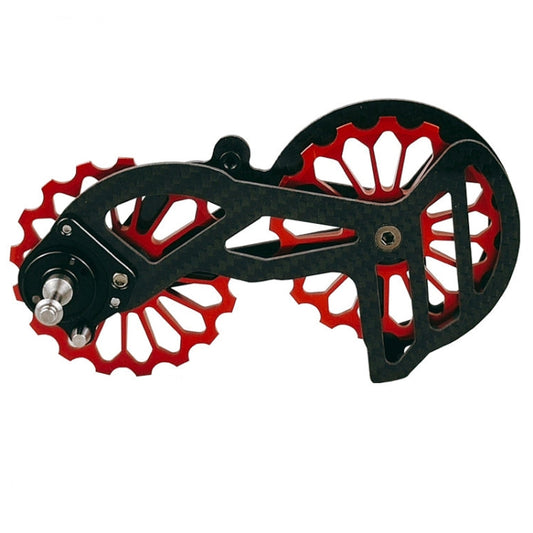 Galet de dérailleur arrière en fibre de carbone pour vélo de route, numéro de modèle : SD5 Rouge