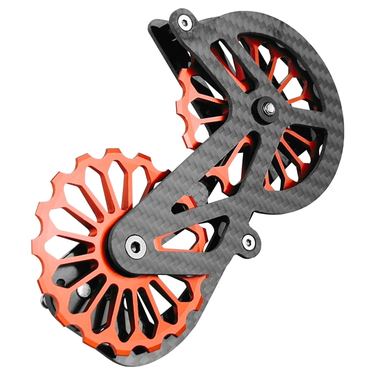 Carbon Fiber Guide Wheel For Road Bike Bicycle Bearing Rear Derailleur Guide Wheel Parts, Model Number: SD3 Red