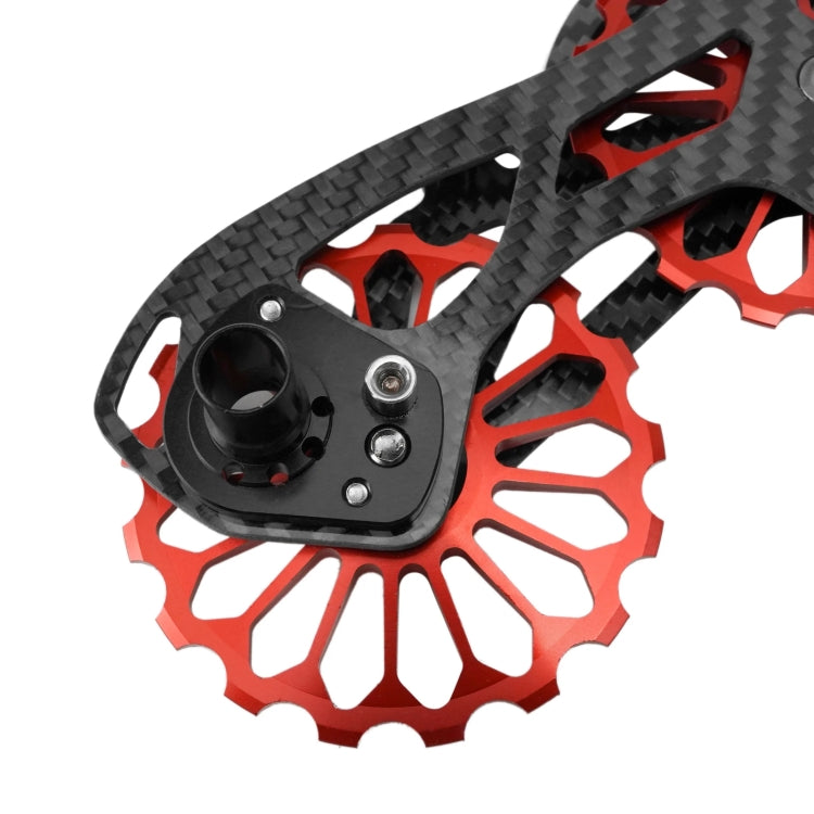 Molette de dérailleur arrière en fibre de carbone pour vélo de route, pièces de dérailleur, numéro de modèle : SD1 Rouge