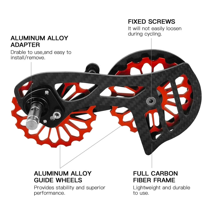Molette de dérailleur arrière en fibre de carbone pour vélo de route, pièces de roulement, numéro de modèle : SD1 Noir