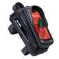 WILD MAN M30 1L Hard Shell Mountain Bike Front Beam Bag TPU Touch Screen Cycling Equipment Bag(Black)