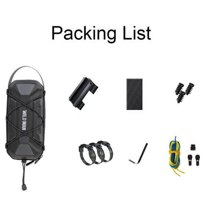 WILD MAN GD6X 2L Electric Scooter EVA Hard Shell Hanging Bag Folding Bike Bag(Black)
