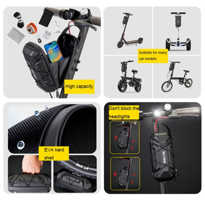 WILD MAN GD6X 2L Electric Scooter EVA Hard Shell Hanging Bag Folding Bike Bag(Black)