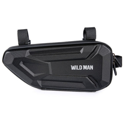 WILD MAN XT4 1.2L EVA Hard Shell Bicycle Triangle Bag Electric Vehicle Side Bag(Twill Pattern)