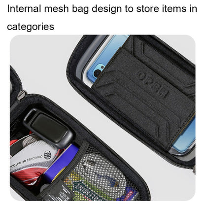 WILD MAN ES12 1L Mountain Bike Front Beam Bag Bicycle Waterproof Phone Saddle Bag, Color: Red