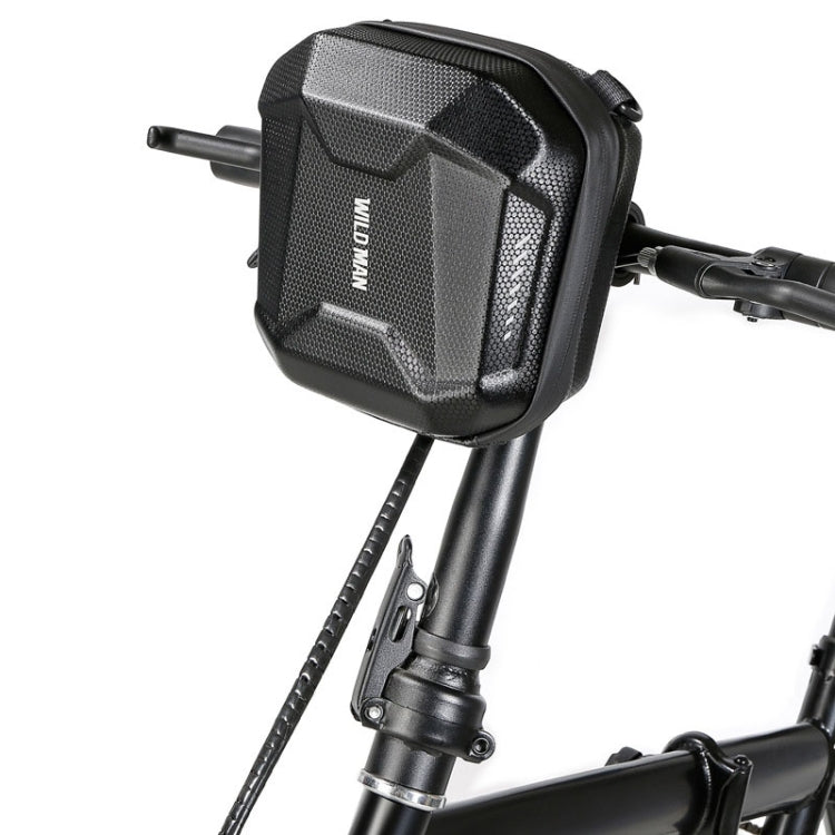 WILD MAN E18 2L EVA Sacoche de guidon rigide et étanche pour vélo, multifonctionnelle, à dégagement rapide (noir)