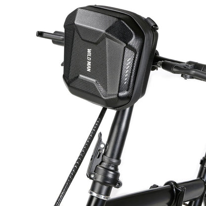 WILD MAN E18 2L EVA Sacoche de guidon rigide et étanche pour vélo, multifonctionnelle, à dégagement rapide (noir)