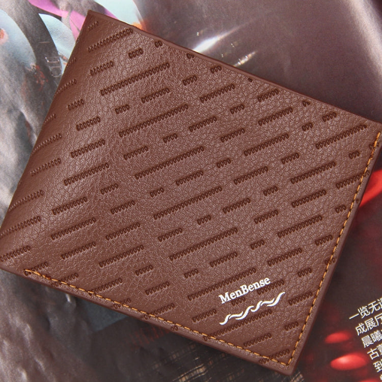 MenBense Men Wallet Casual Coin Purse Large Capacity Money Clip, Style: 555-4 (Light Coffee)