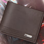 MenBense Men Wallet Casual Coin Purse Large Capacity Money Clip, Style: 555-2 (Dark Coffee)