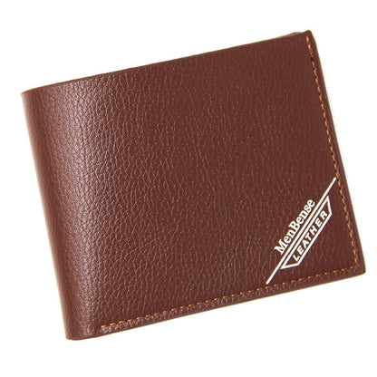 MenBense Men Wallet Casual Coin Purse Large Capacity Money Clip, Style: 555-1 (Light Coffee)