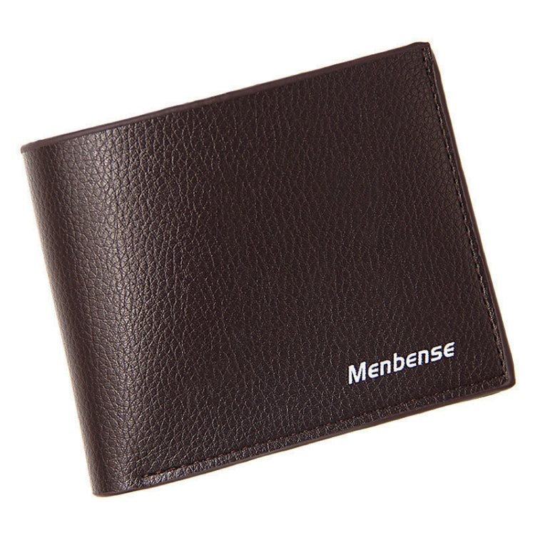 Portefeuille homme MenBense, porte-monnaie décontracté, pince à billets grande capacité, style : 555-3 (café foncé)