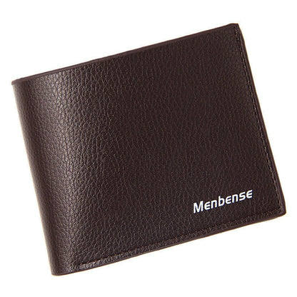 Portefeuille homme MenBense, porte-monnaie décontracté, pince à billets grande capacité, style : 555-3 (café foncé)
