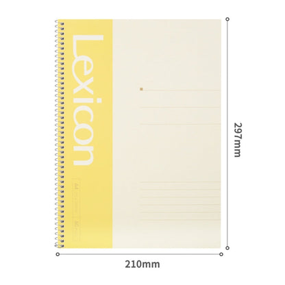 Deli 7688 A4 60-pages Spiral Bound Notebook Live Page Office Business Notepad(Random Color Delivery)