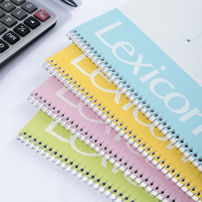 Deli 7688 A4 60-pages Spiral Bound Notebook Live Page Office Business Notepad(Random Color Delivery)